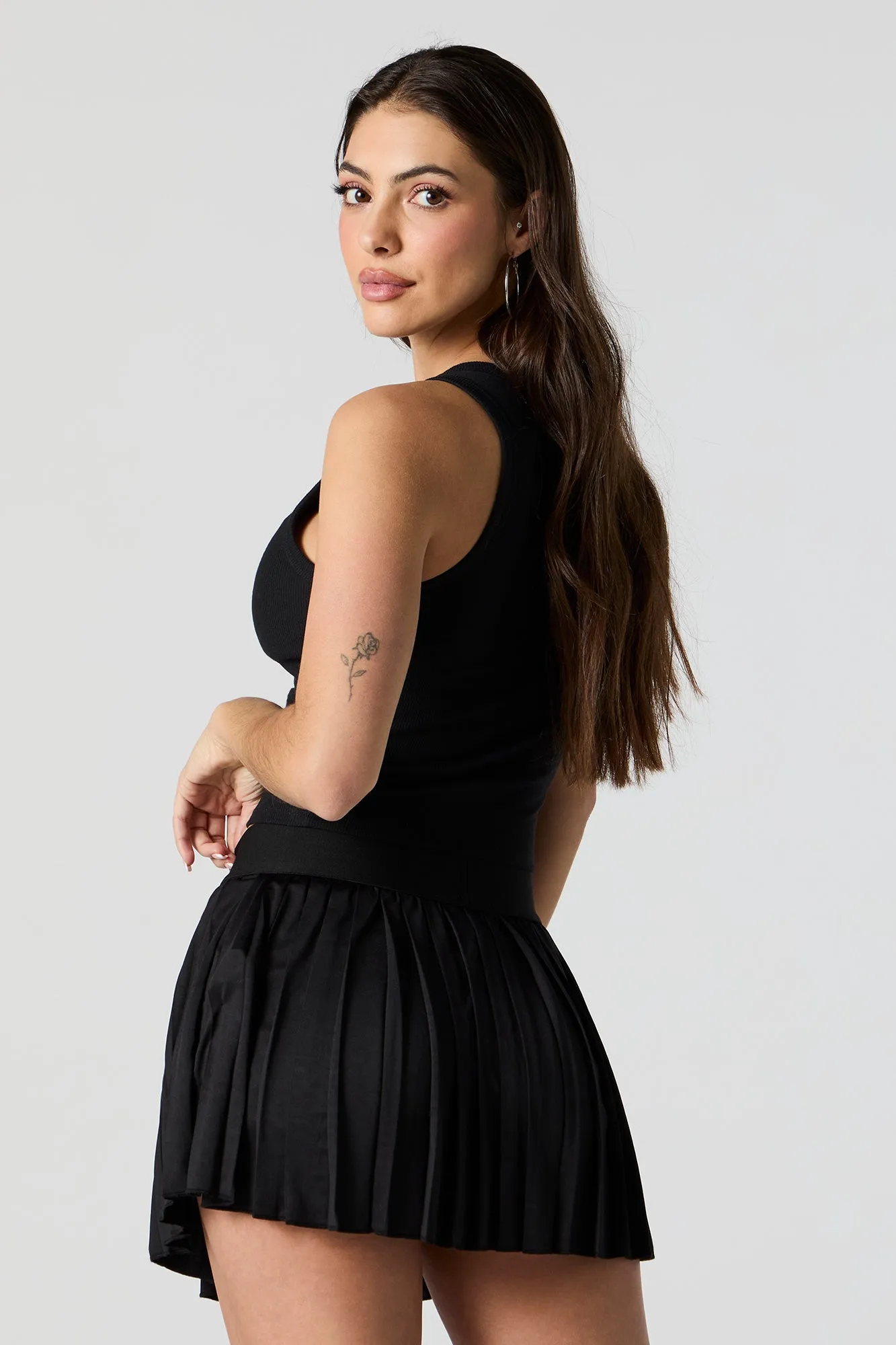Active Pleated Tennis Skort with Pocket