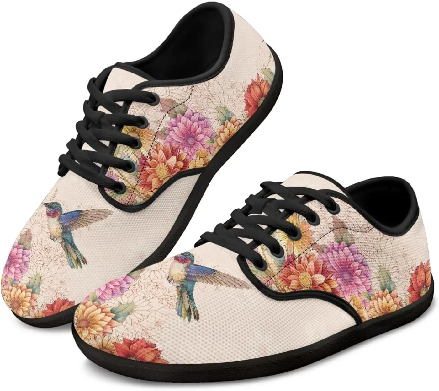 Barefoot Shoes Women Wide Toe Box Zero Drop Shoes Lightweight Lace Up Sneaker Breathable Non-Slip Athletic Barefoot Shoes Casual Walking Flats Shoes
