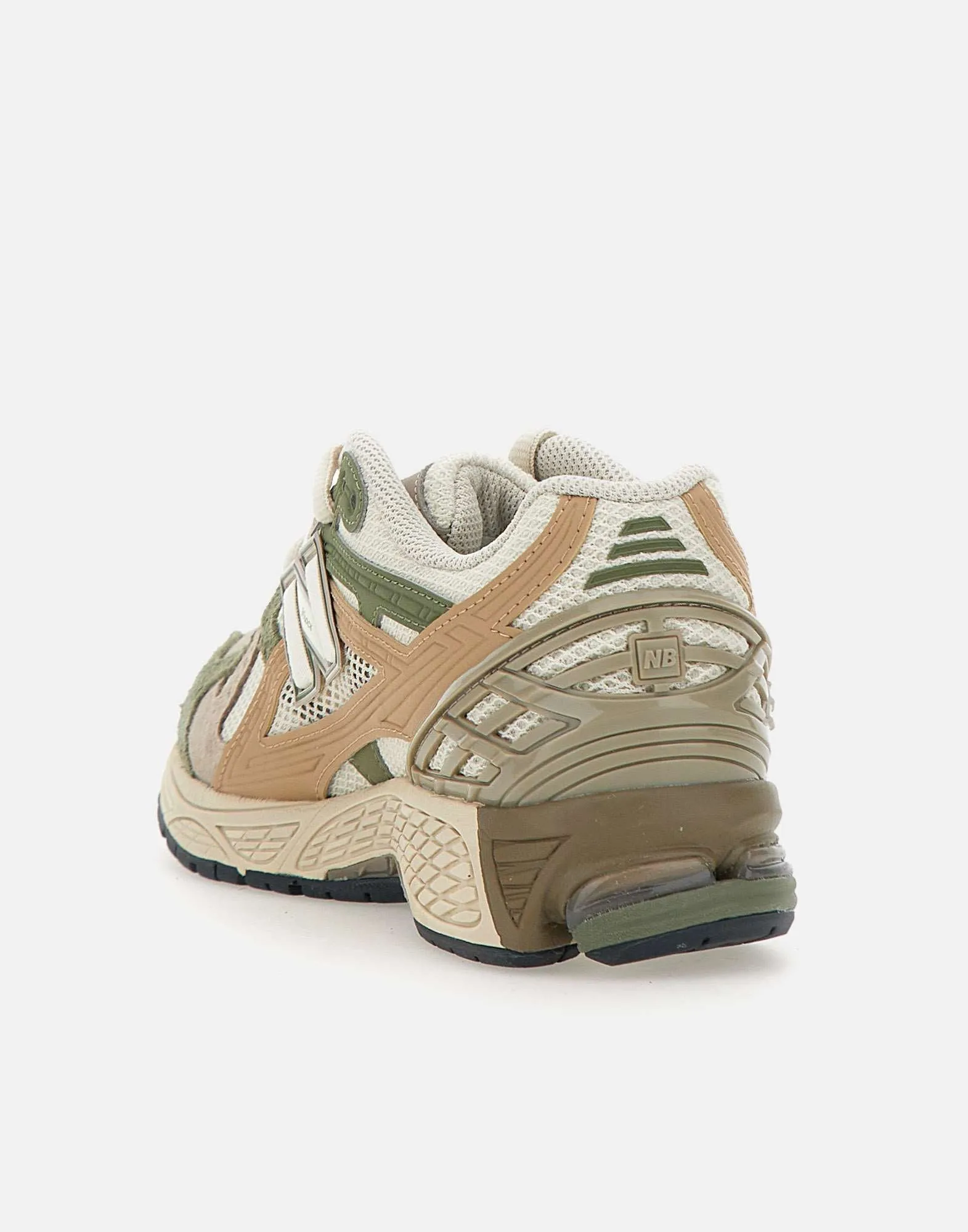 Beige, Green and Pink Sneakers