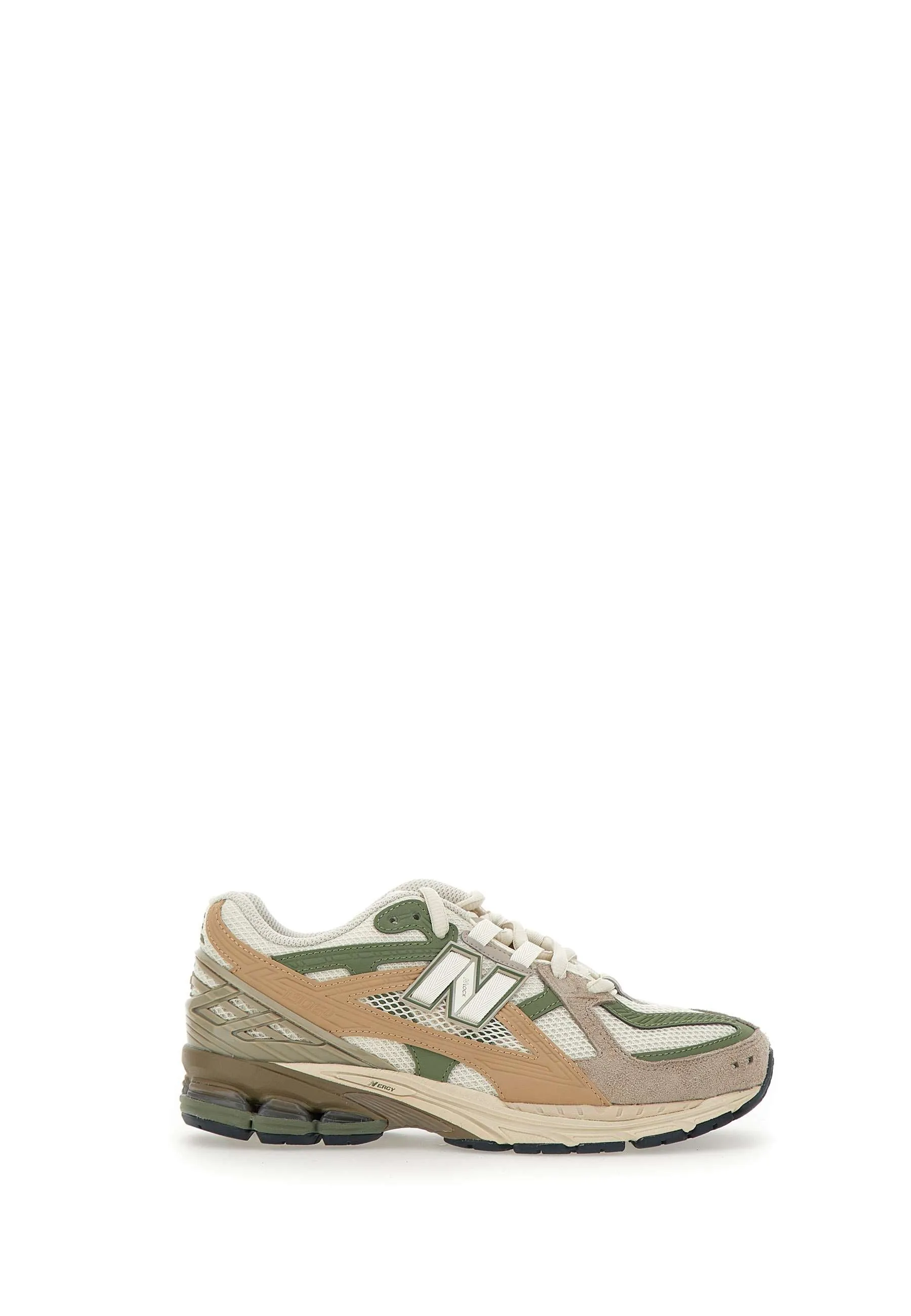 Beige, Green and Pink Sneakers