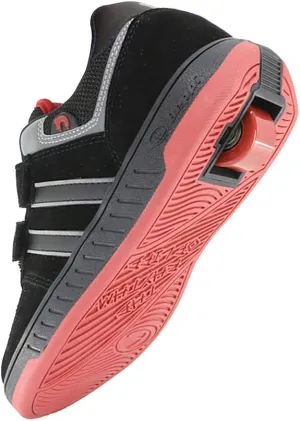 Beppi Roller Sneakers for Girls & Boys Skate Shoes with Wheels Black/Red