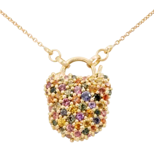 Blossom Crush River Dornano Padlock Necklace - 11283
