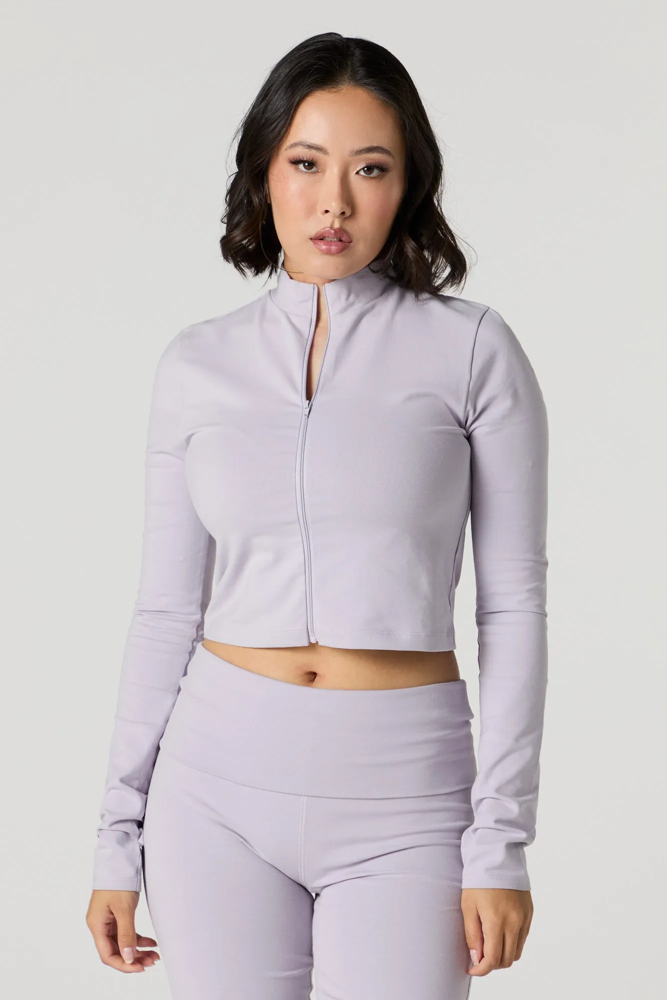 Blouson Active à col cheminée avec fermeture à glissière