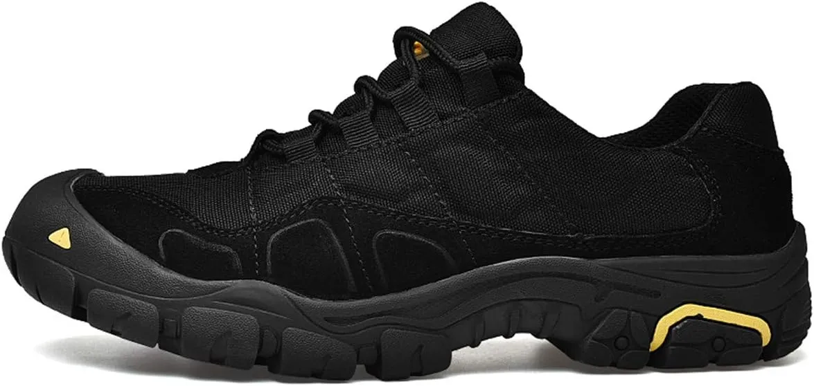 CHICLOVEY Men's Non-Slip Outdoor Hiking Sneakers Casual Lace Up Breathable Loafers Shoes
