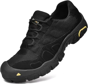 CHICLOVEY Men's Non-Slip Outdoor Hiking Sneakers Casual Lace Up Breathable Loafers Shoes