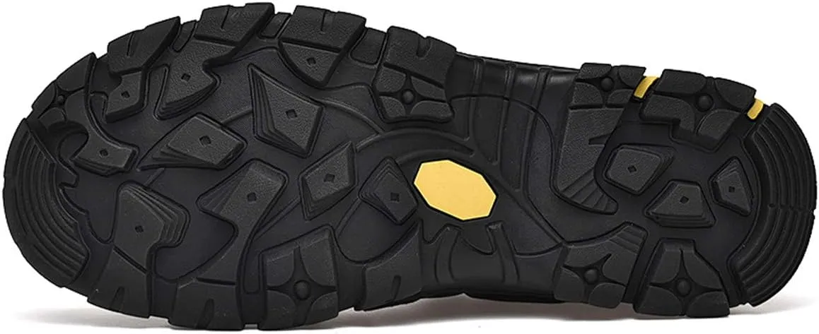 CHICLOVEY Men's Non-Slip Outdoor Hiking Sneakers Casual Lace Up Breathable Loafers Shoes
