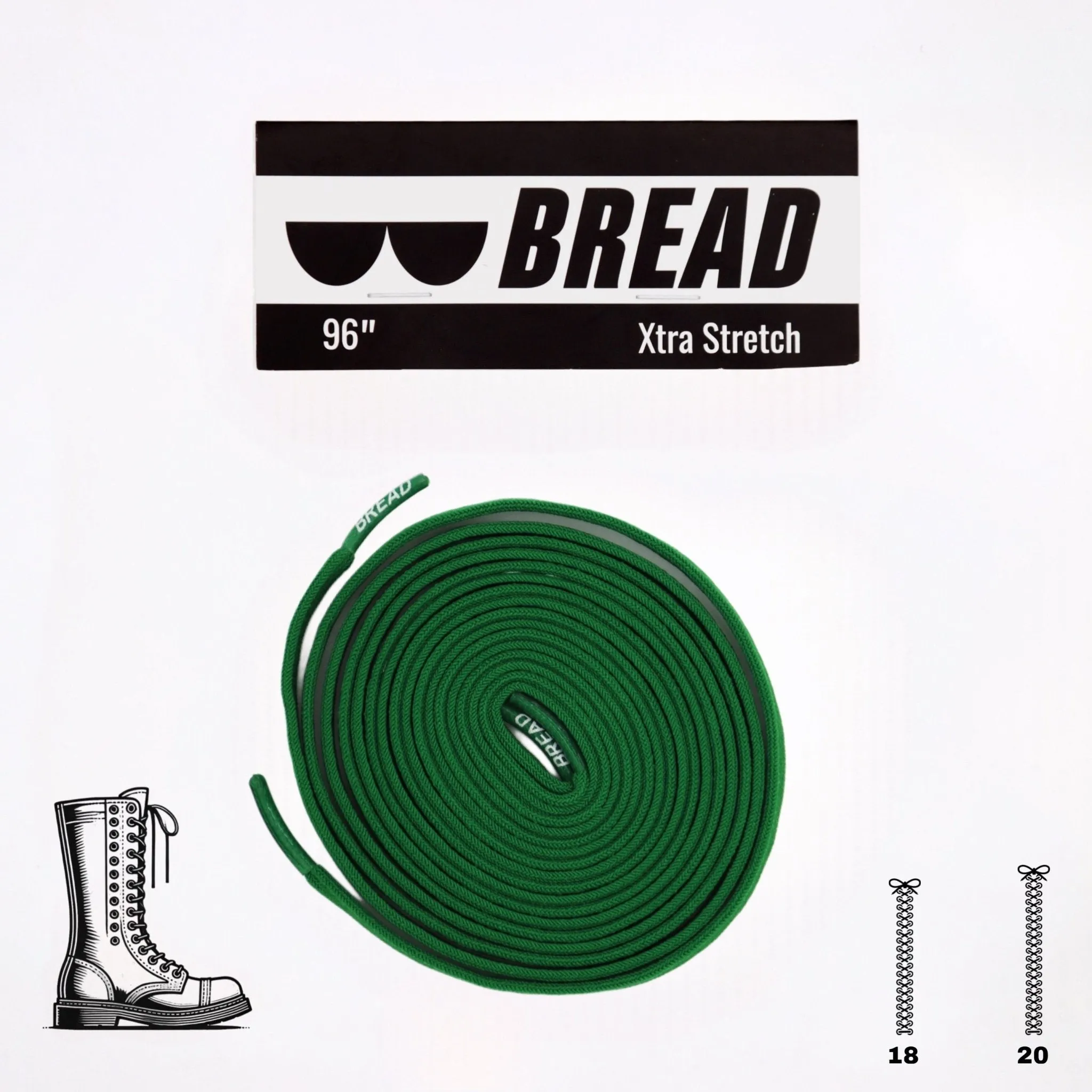 Elastic Shoelaces - Lucky Green