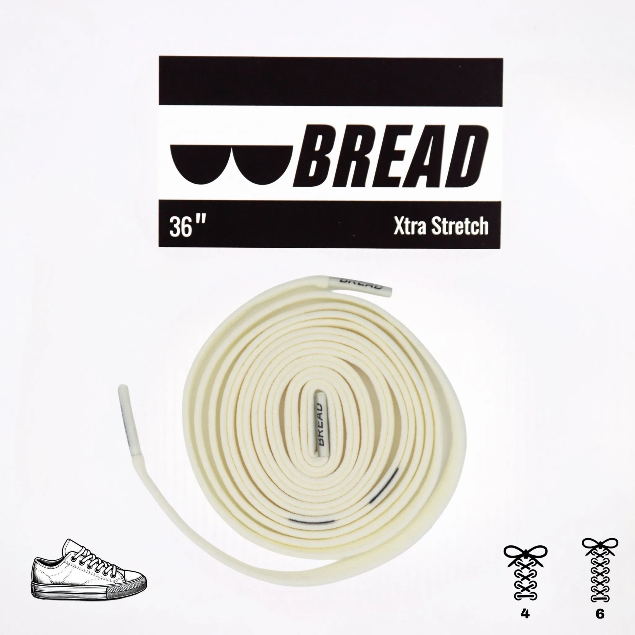 Elastic Shoelaces - Luxe Creme