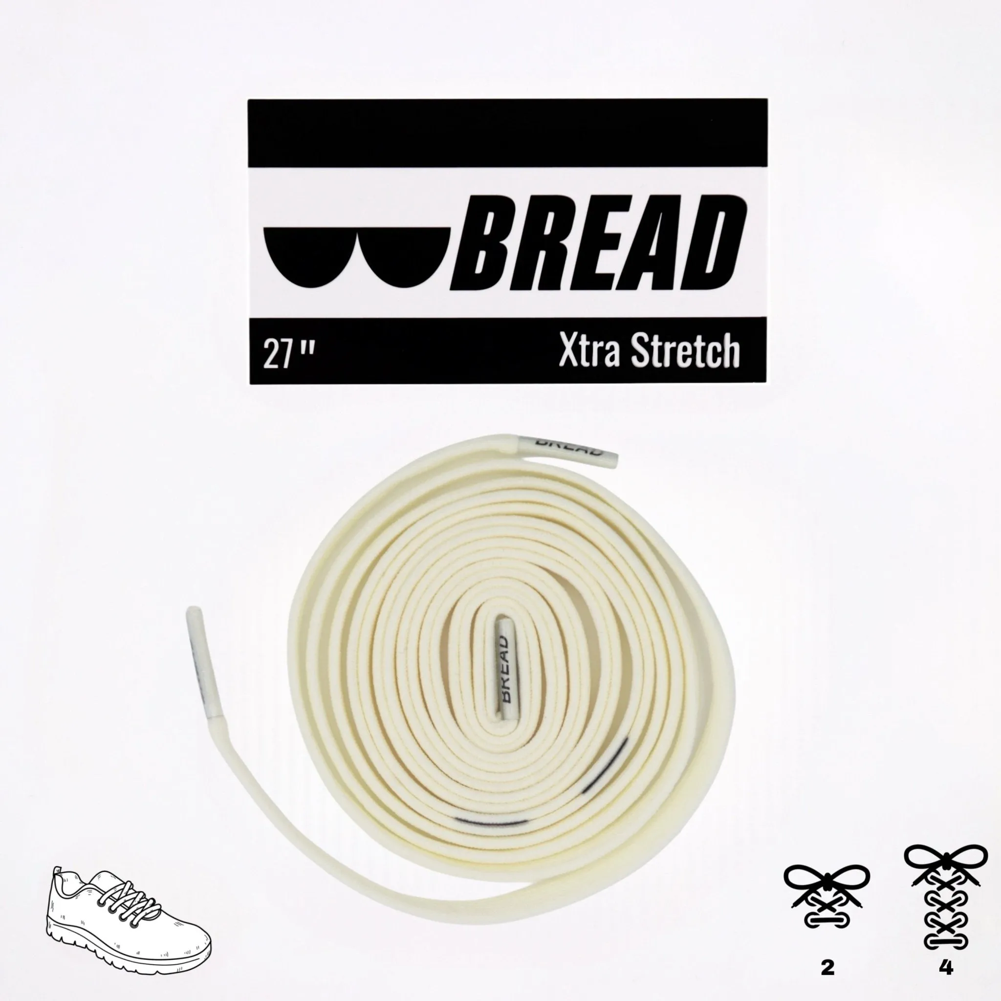 Elastic Shoelaces - Luxe Creme