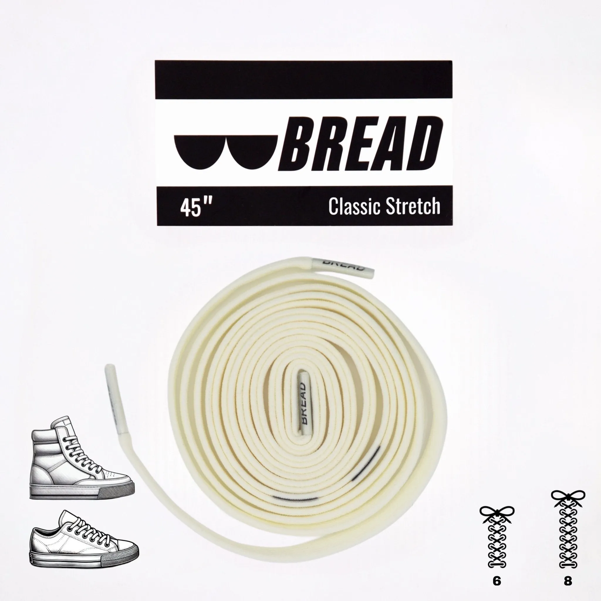 Elastic Shoelaces - Luxe Creme