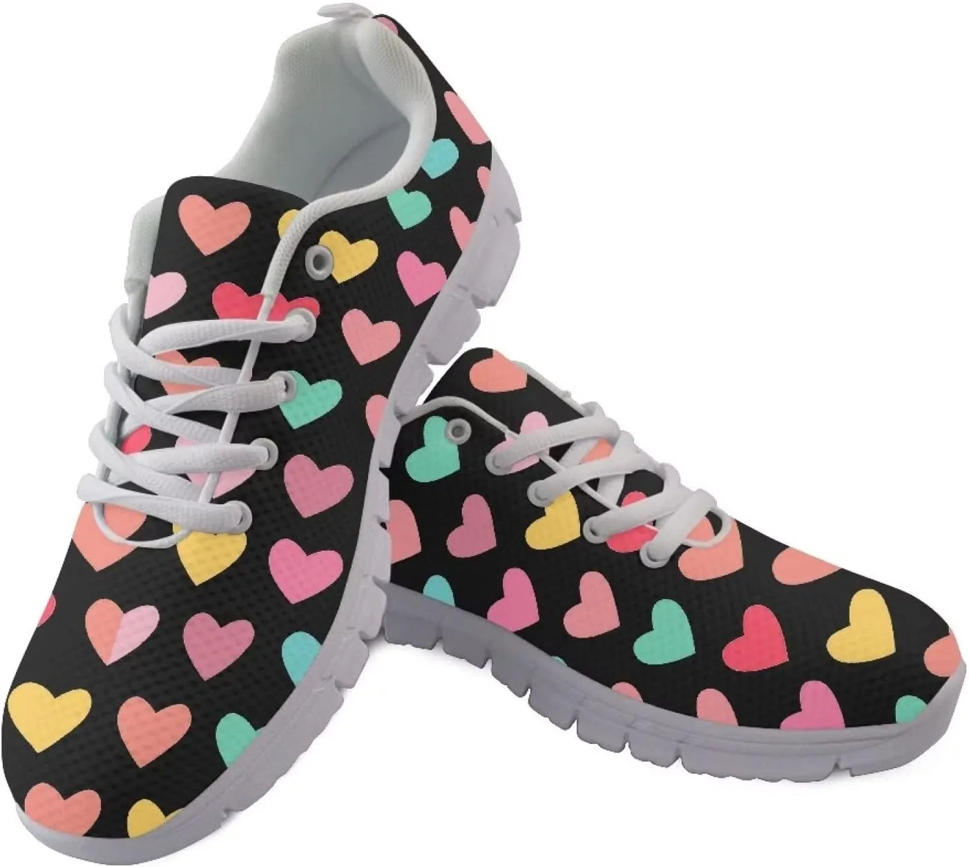 GIFTPUZZ Mens Sports Tennis Shoes Running Sneakers Lightweight Wedge Lace Up Breathable Gym Athletic Trainers