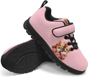 Girls Boys Dog Running Sneakers Lightweight Hiking Tennis Fitness Training Shoes for Little Kid