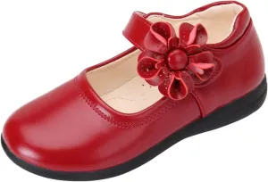 Girls Dress Shoes,Children Baby Girls Leather Flower Princess Shoes Soft Dance Shoes Kids Shoes 3-12 Years