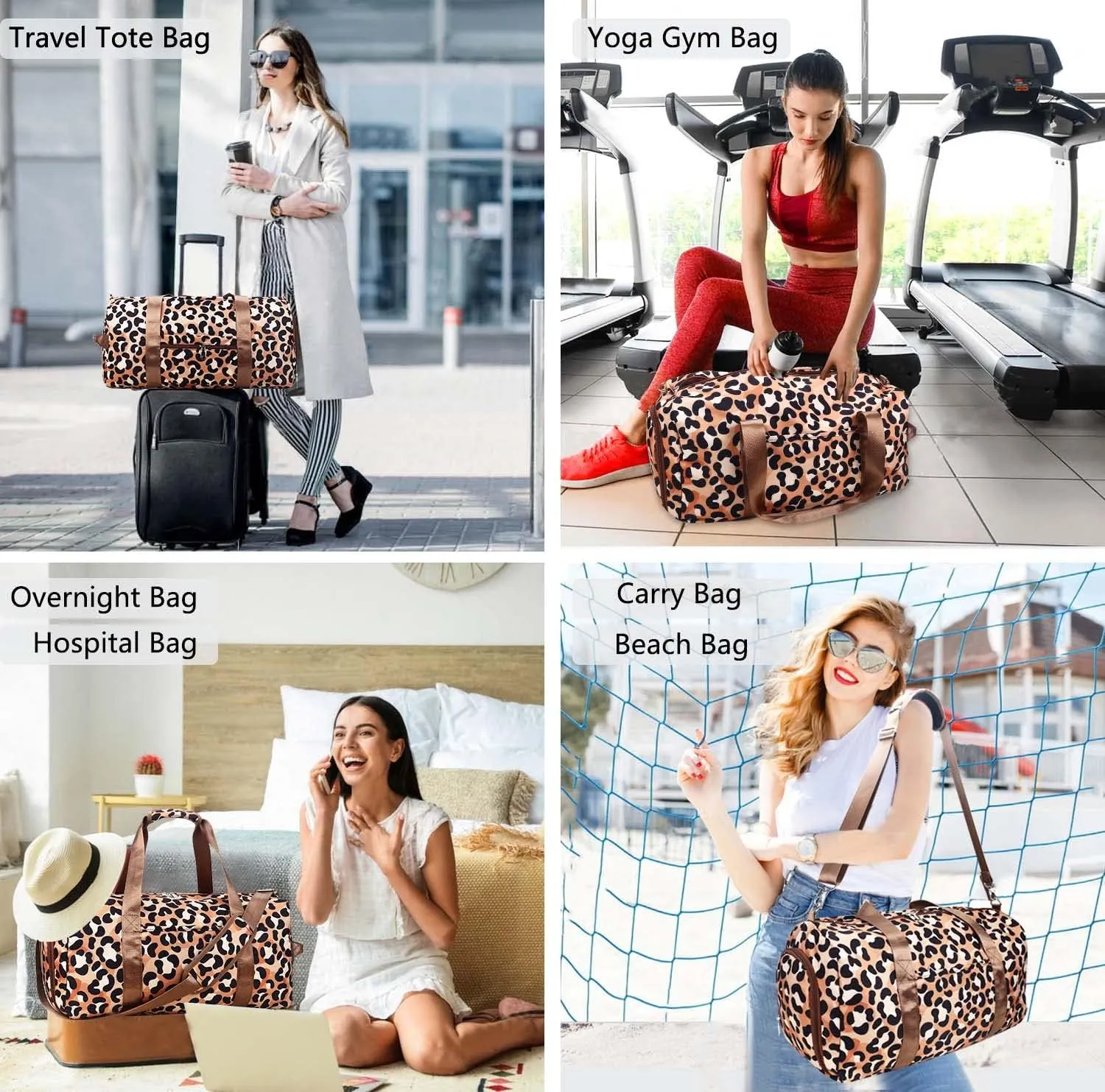 Gym Bag for Women, Small Sport Duffel Bag for Yoga Swim Dance, Gyms and Weekend Getaway,Gymbag Waterproof Dufflebag with Shoe and Wet Clothes Compartments,Carryon Overnight