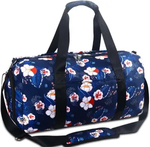 Gym Bag for Women, Small Sport Duffel Bag for Yoga Swim Dance, Gyms and Weekend Getaway,Gymbag Waterproof Dufflebag with Shoe and Wet Clothes Compartments,Carryon Overnight