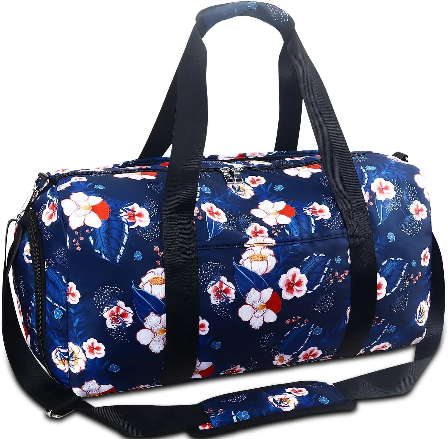 Gym Bag for Women, Small Sport Duffel Bag for Yoga Swim Dance, Gyms and Weekend Getaway,Gymbag Waterproof Dufflebag with Shoe and Wet Clothes Compartments,Carryon Overnight