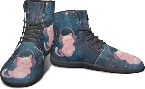 High Top Animal Design Barefoot Shoes Men, Wide Toe, Rubber Sole Sneakers for Running & Zero-Drop Shoes with Ground Feel