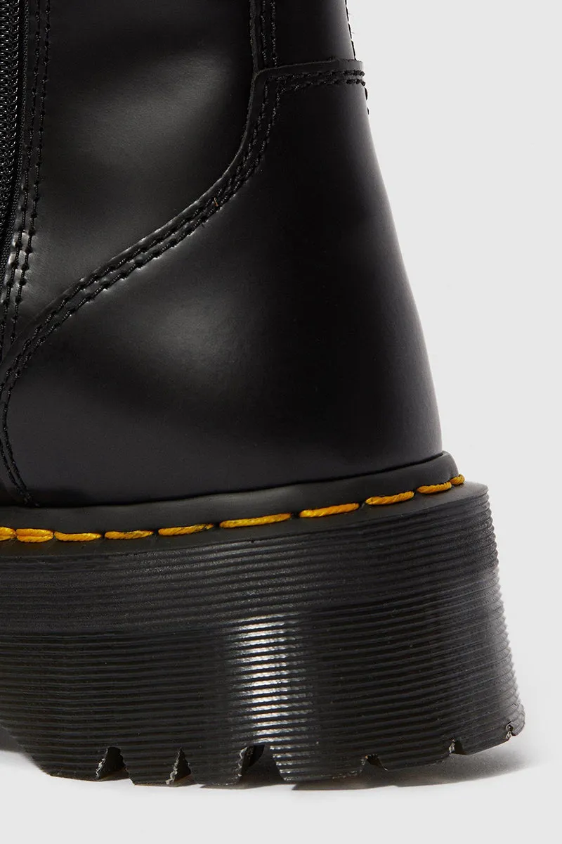 Jadon Smooth Leather Boots - Black
