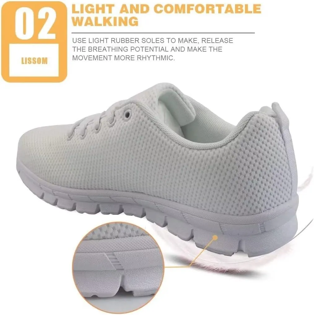 KEIAHUAN Womens Running Shoes Casual Fashion Flats Lightweight Breathable Mesh Sneakers Non Slip Athletic Tennis Shoes
