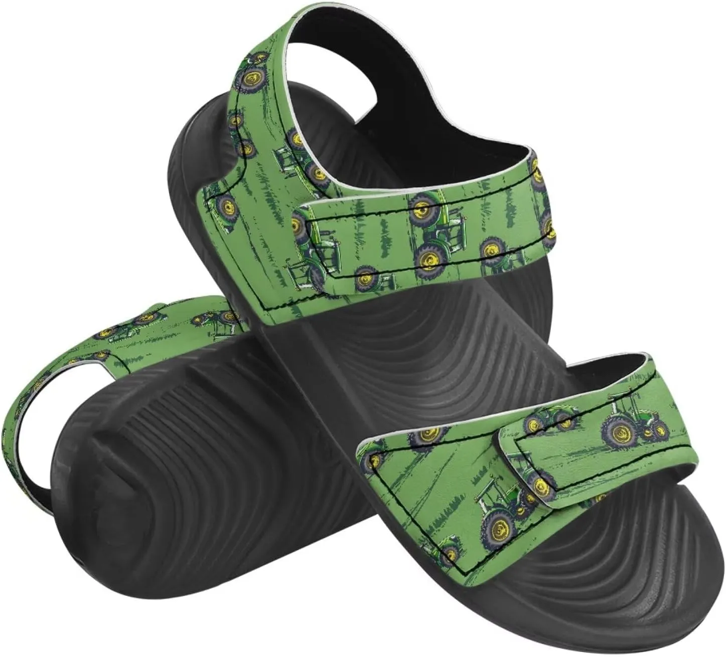 Kids' Easy-On Sandals for Boys - Hook and Loop, Open Toe, Non-slip, for, School, Parties, Weekend Wear