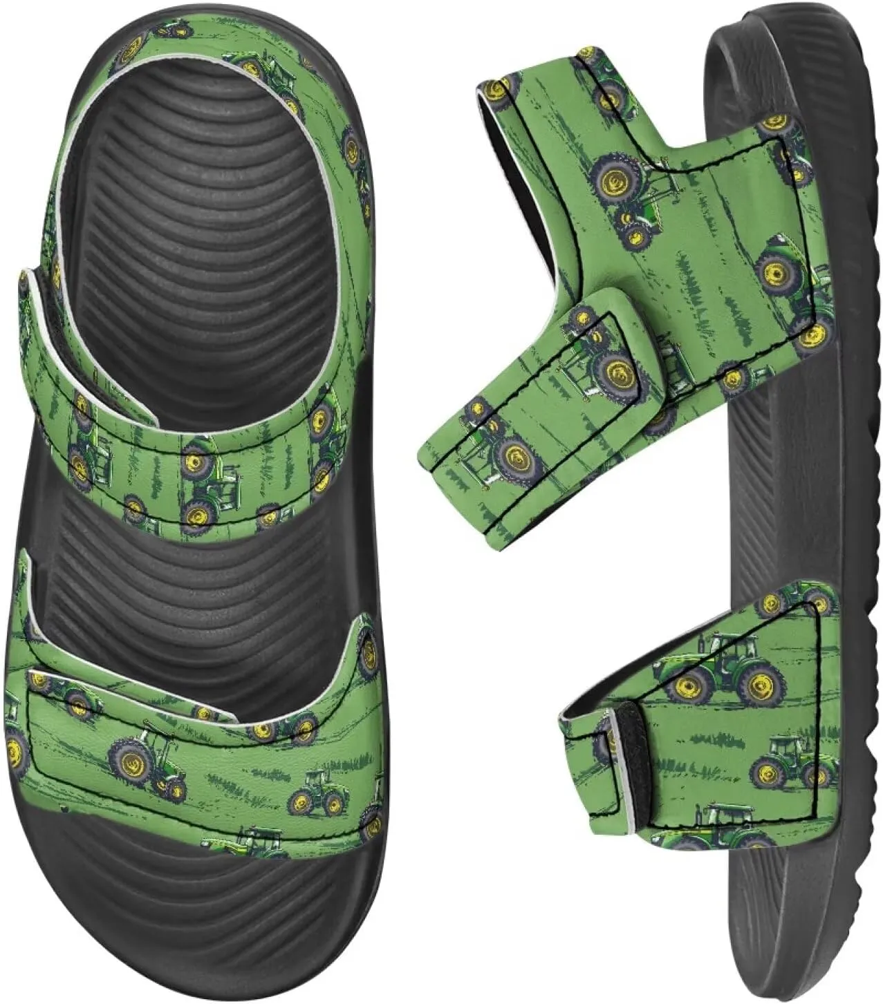 Kids' Easy-On Sandals for Boys - Hook and Loop, Open Toe, Non-slip, for, School, Parties, Weekend Wear