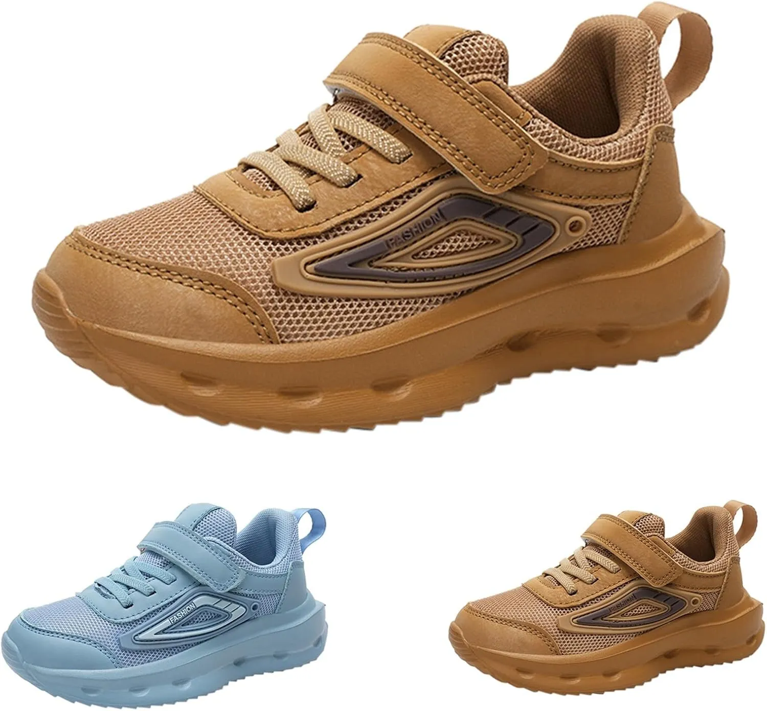 Kids Sneakers for Boys Girls Running Tennis Shoes Lightweight Breathable Adjustable Sport Athletic Non-Slip Shoes