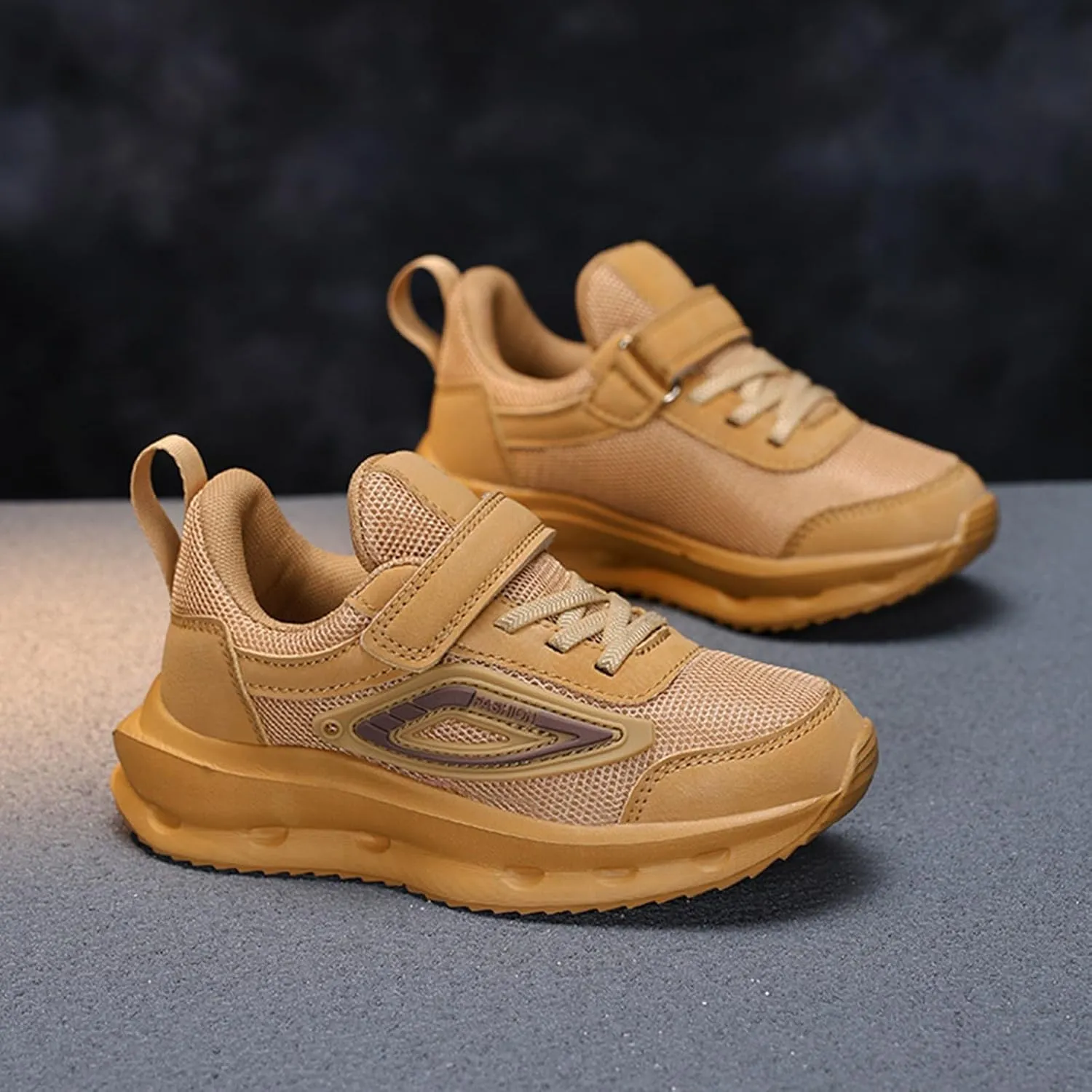 Kids Sneakers for Boys Girls Running Tennis Shoes Lightweight Breathable Adjustable Sport Athletic Non-Slip Shoes