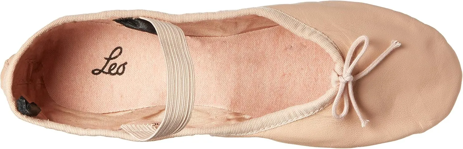 Leo Women's Ballet Russe Leather Full Sole Ballet Dance Shoe/Slipper