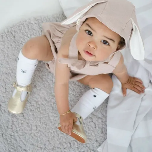 Lilly booties - pre-walkers gold