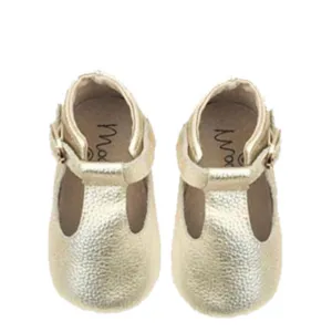 Lilly booties - pre-walkers gold