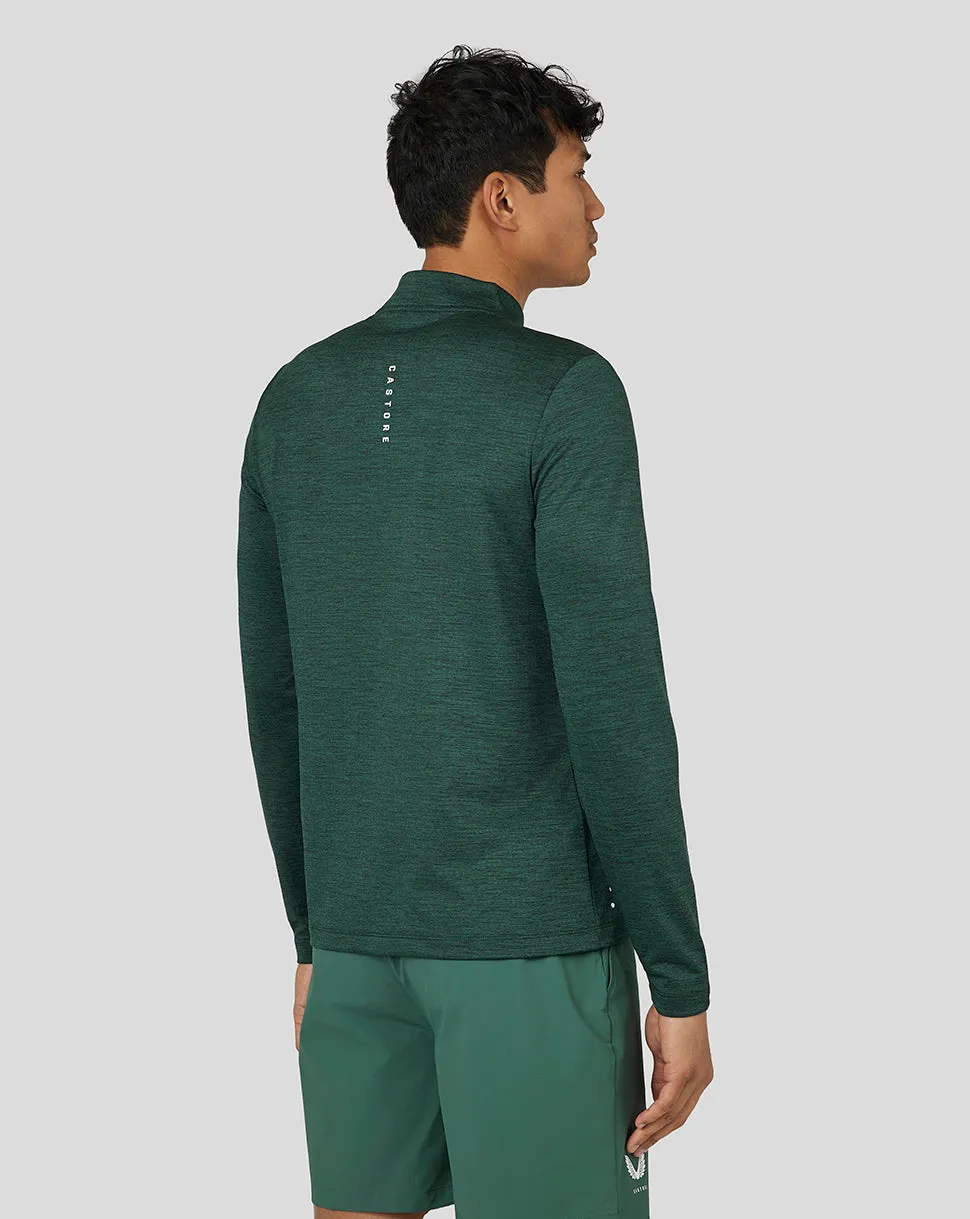 Men’s Active Marl Quarter Zip - Green