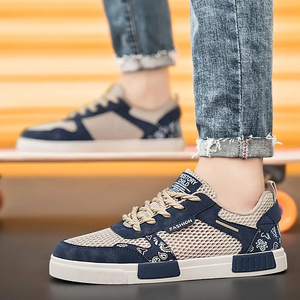 Men's Fashion Skate Walking Shoes Road Running Skateboarding Sneakers