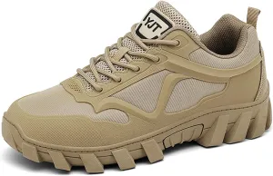 Men's Mesh Lace-Up Lightweight Outdoor Hiking Shoes Comfort Breathable Slip-On Non Slip Running Shoes Outdoor Casual Gym Tennis Sneakers
