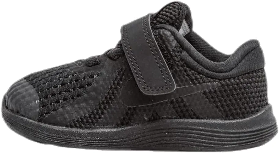 Nike Unisex-Child Revolution 4 (TDV) Running Shoe, Black/Black, 6C Regular US Toddler