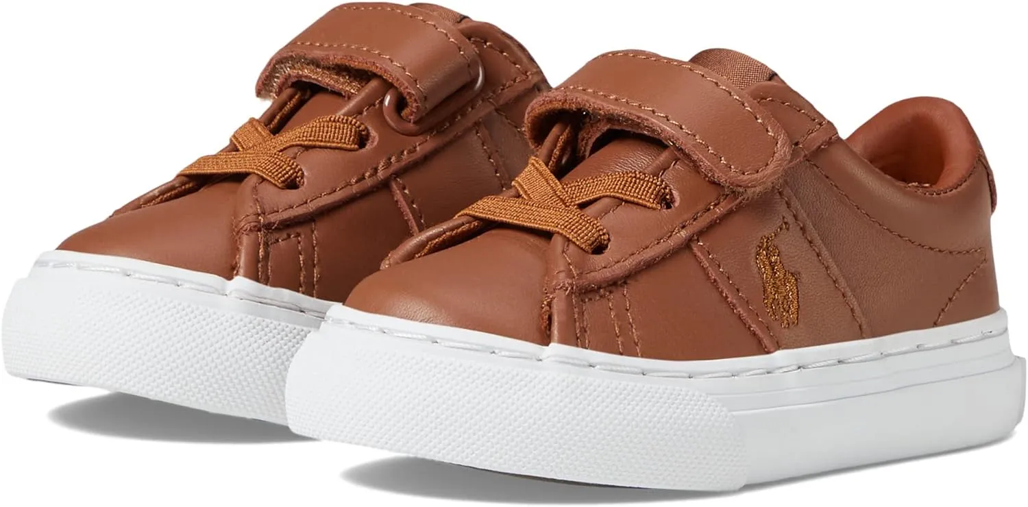 POLO RALPH LAUREN Boy's Sayer Leather (Toddler) Sneaker