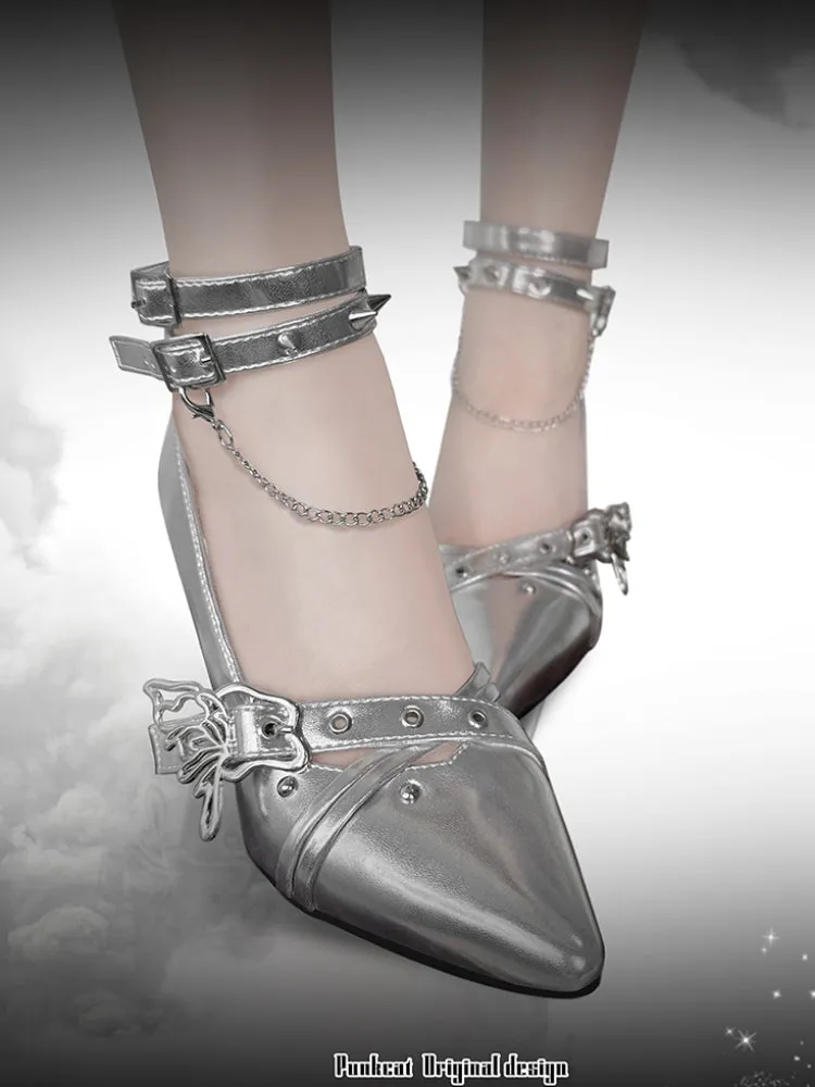 Punk style high heels【s0000006210】
