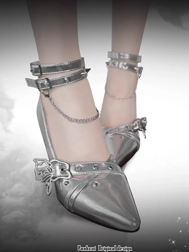 Punk style high heels【s0000006210】