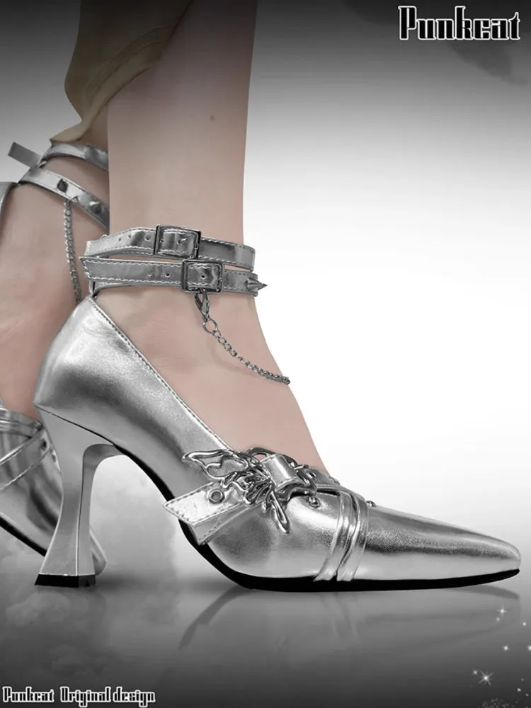 Punk style high heels【s0000006210】