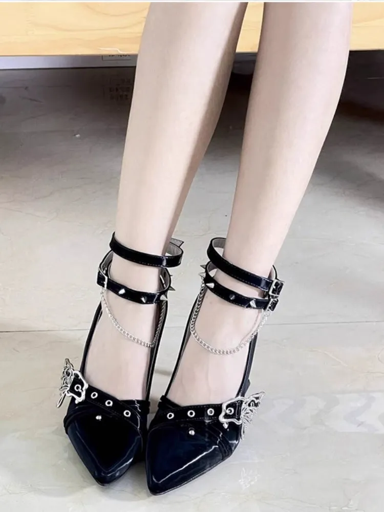 Punk style high heels【s0000006210】