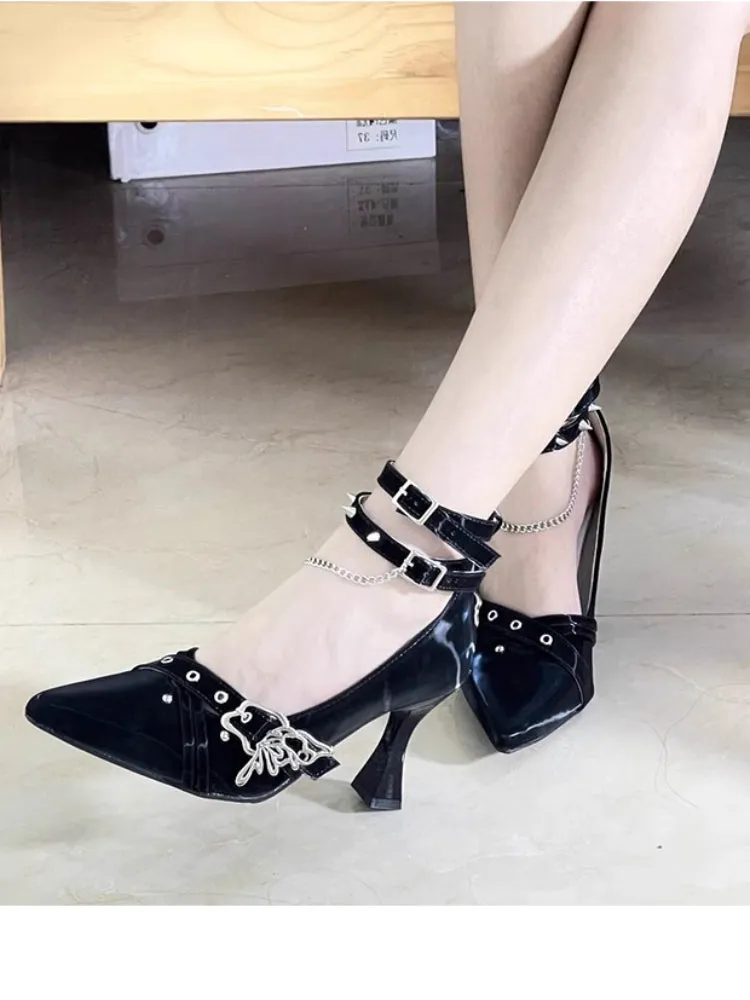 Punk style high heels【s0000006210】