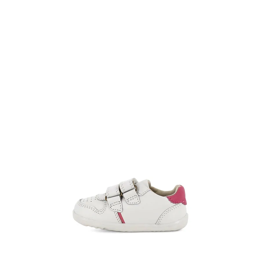 RILEY STEP UP - WHITE/PINK LEATHER