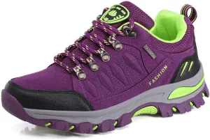 Rojeam Women Men Mountain Trekking Boots Lace-up Hiking Boots Walking Trainers Shoes for Outdoor Sports