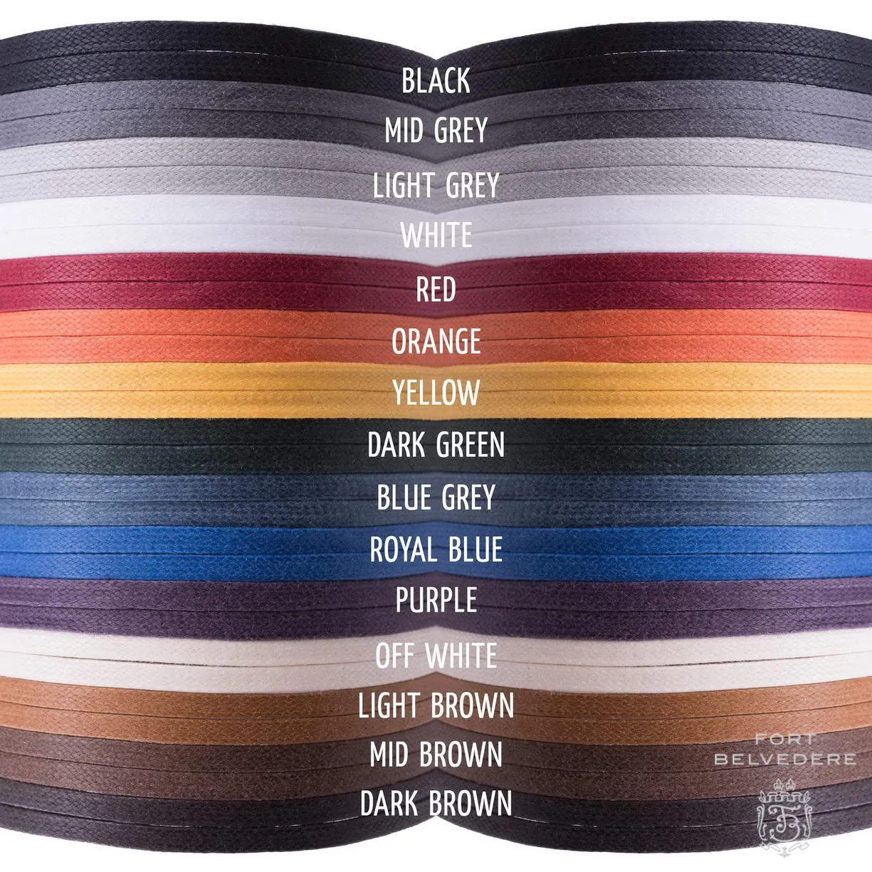 Round Red Waxed Cotton Shoelaces