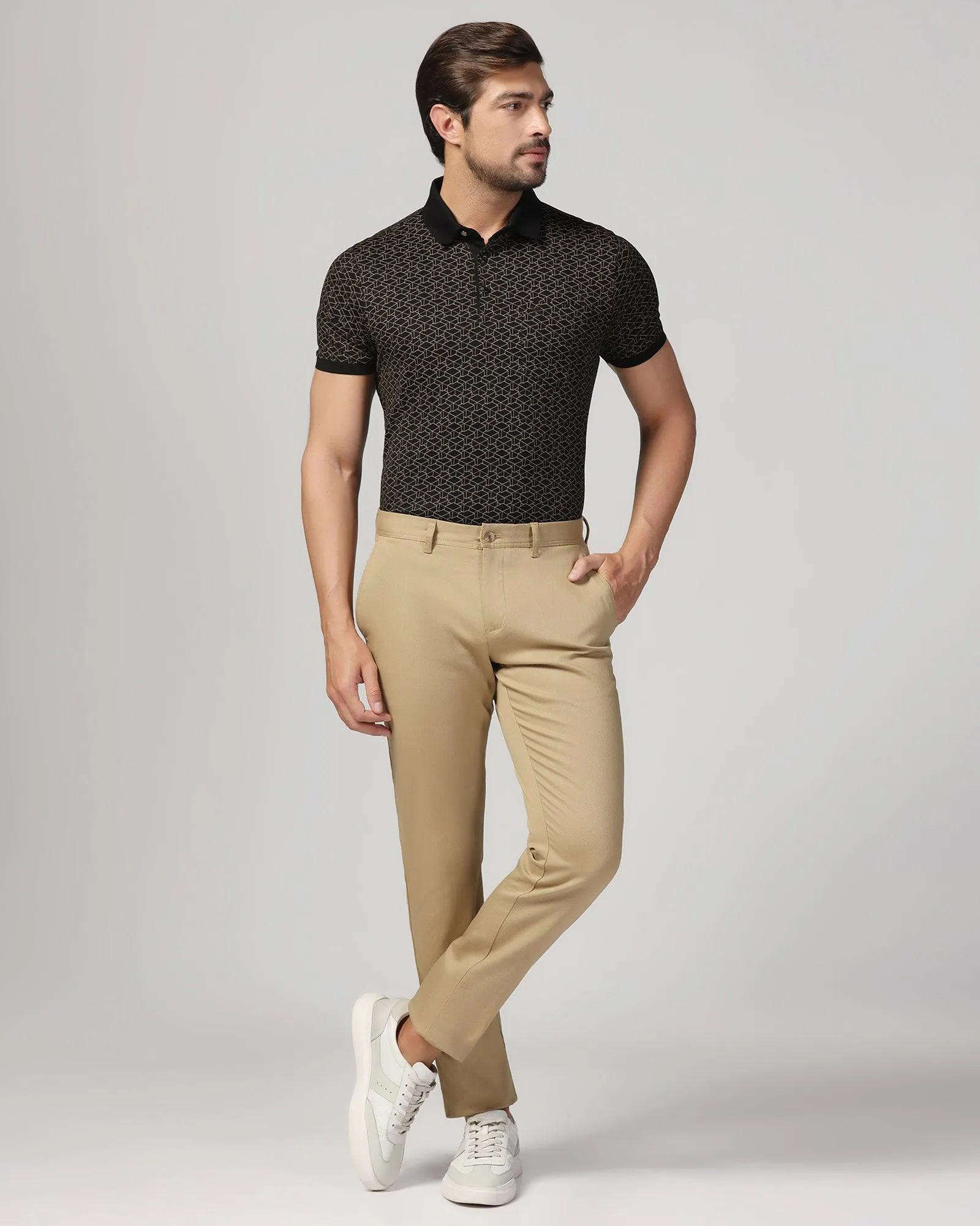 Slim Comfort B-95 Casual Khaki Textured Khakis - Tark