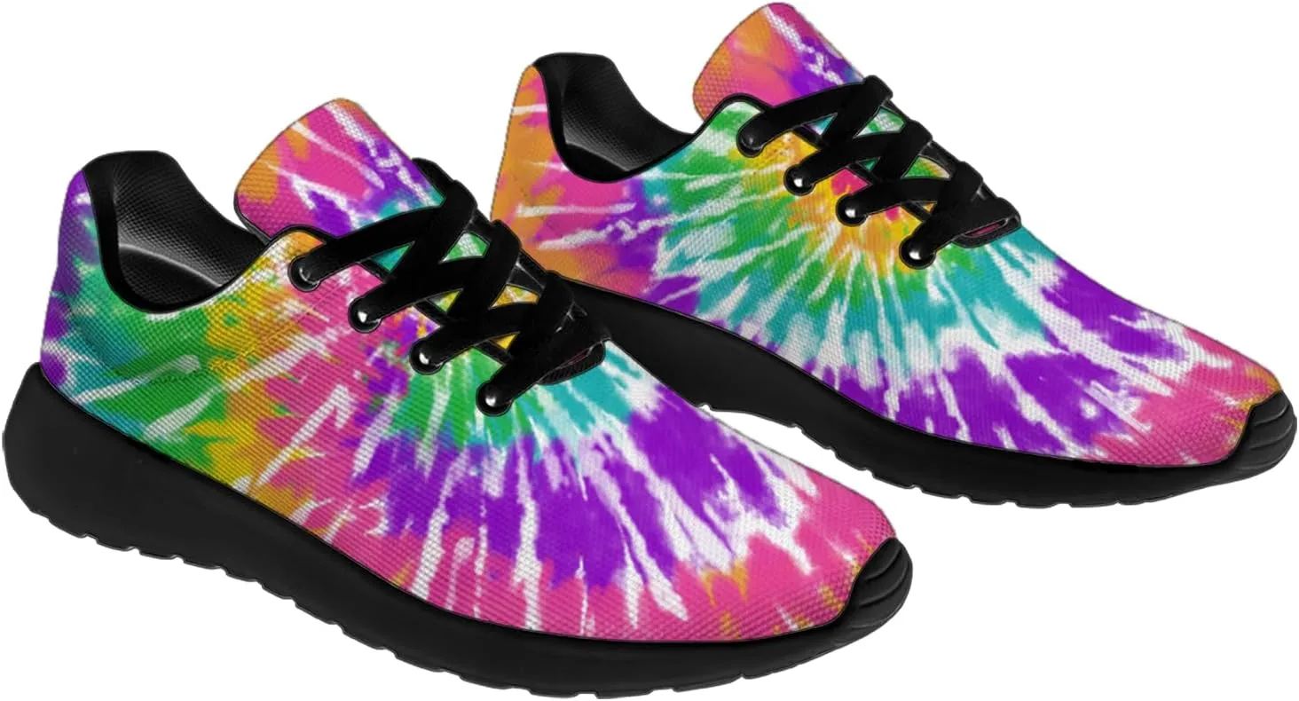 Tie Dye Shoes for Men Women Tennis Shoes Comfortable Walking Sneakers Gifts for Him Her