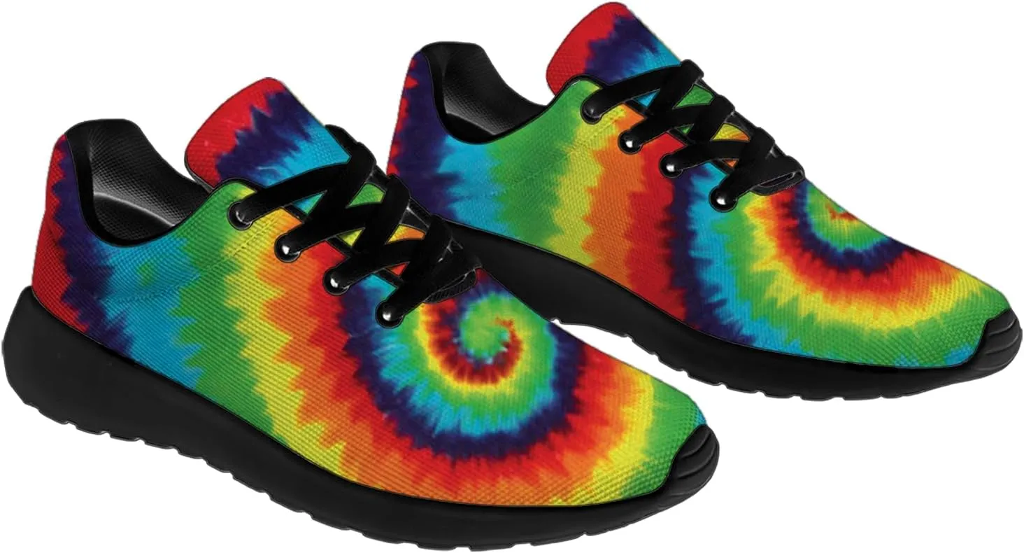 Tie Dye Shoes for Men Women Tennis Shoes Comfortable Walking Sneakers Gifts for Him Her