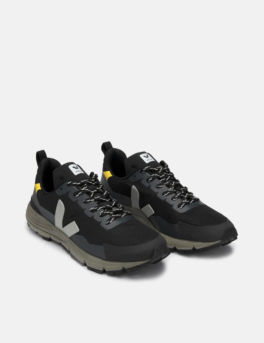 Veja Dekkan Trainers (Alveomesh) - Black/Oxford Grey/Tonic
