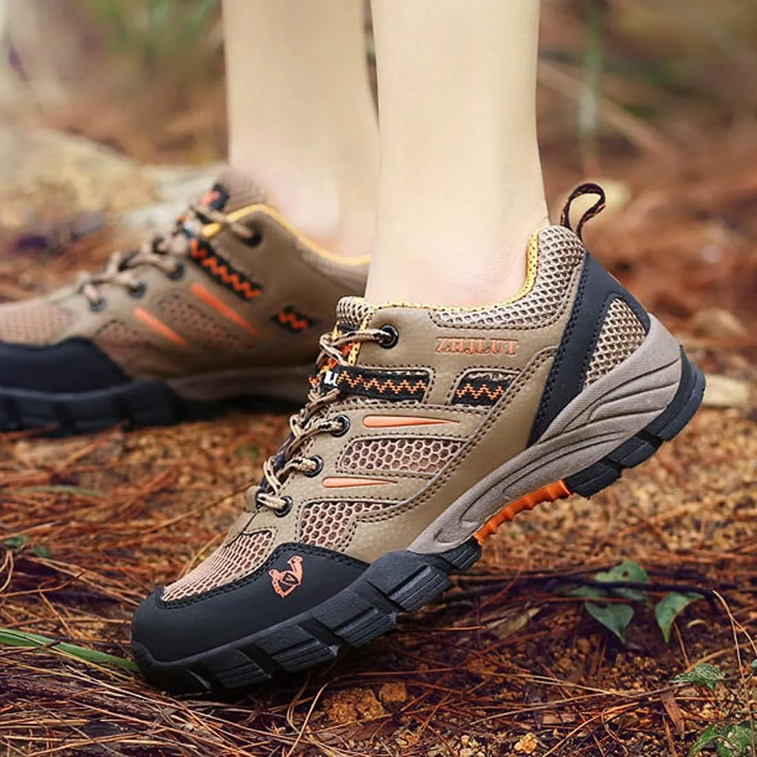 Women Trainers Men Shoes Hiking Shoes Mid-Calf Sneakers Children Water Resistant Trekking Footwear Walking Black Shoes