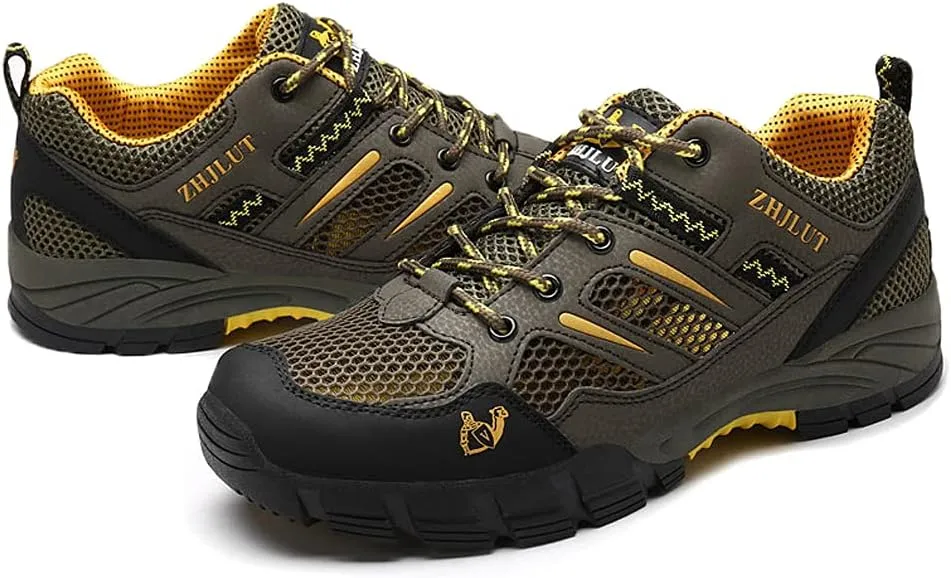 Women Trainers Men Shoes Hiking Shoes Mid-Calf Sneakers Children Water Resistant Trekking Footwear Walking Black Shoes